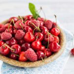 wheat germ plate with fruit, not safe for people with celiac disease