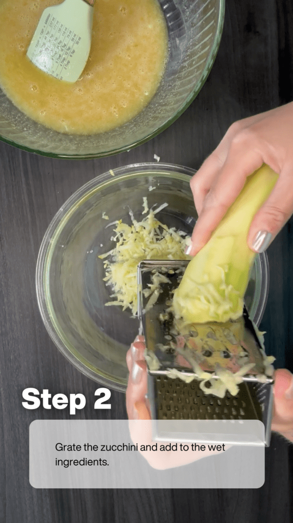 Gluten Free Chocolate Zucchini Muffins - Step 2