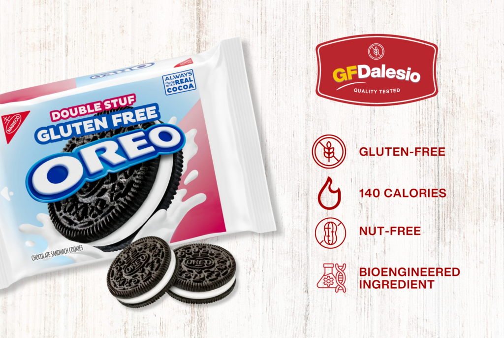 The Best Gluten Free Cookies - Oreo Double Stuffed! GFDalesio quality tested seal