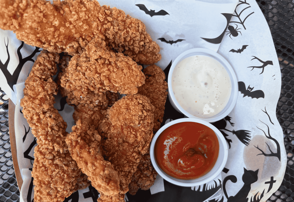 Gluten-Free Chicken Tenders at Flying Saucer Pizza Company in Salem, MA